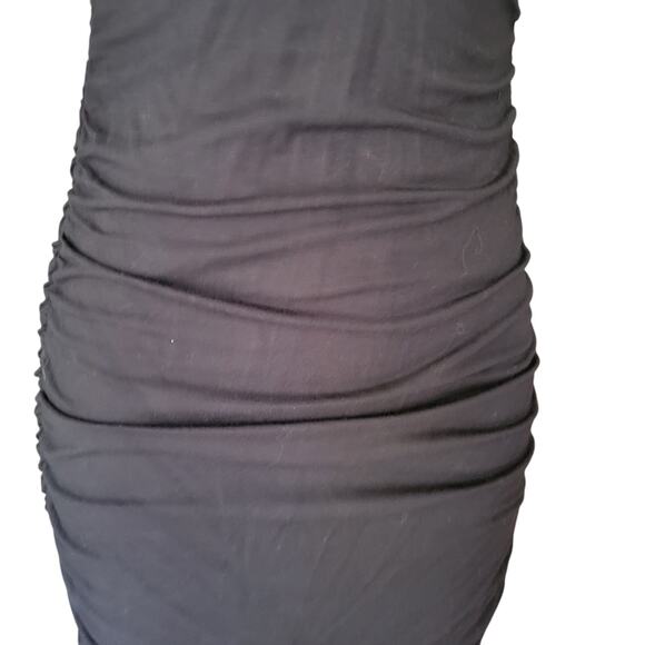 ASO FRIENDS GUESS Bodycon Y2k Black Dress whimsy GothIc witch SM - Picture 4 of 11